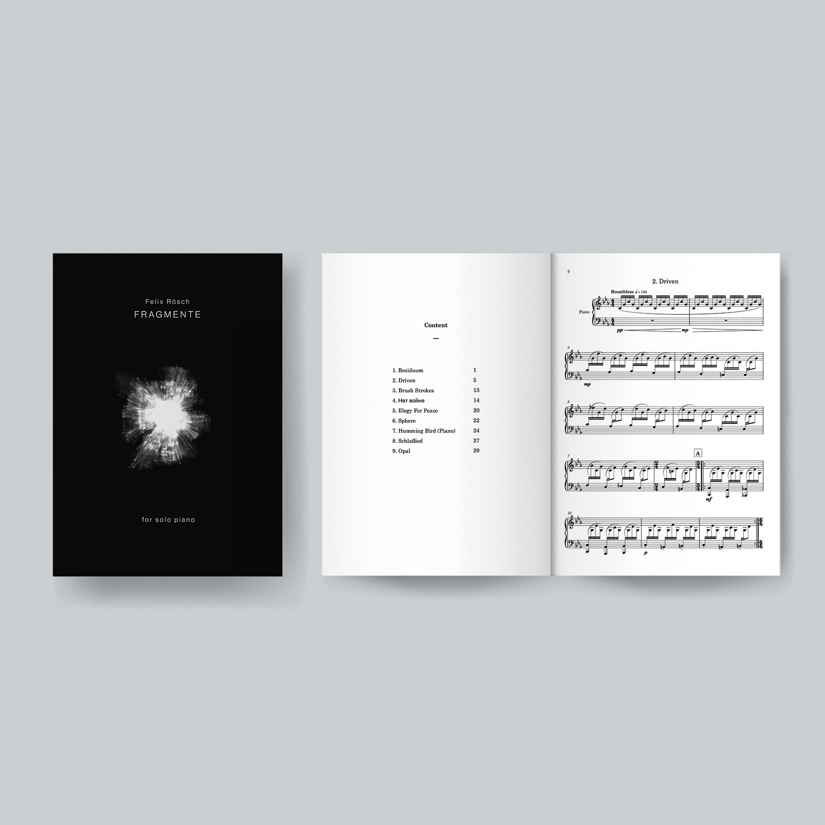 Fragmente — for solo piano (PDF Download)